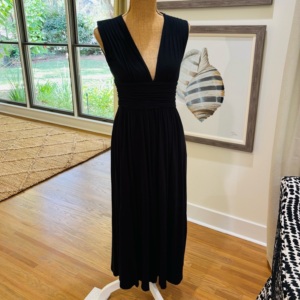 Joie Elegant Black V Neck Dress